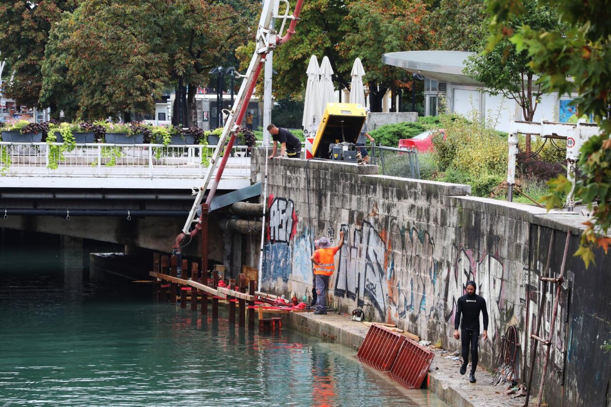 Rijeka: Sanacija obalnih zidova rijeke Rječine Rijeka: Sanacija obalnih zidova rijeke Rječine