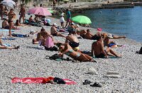Rijeka: Građani uživaju u suncu i moru na Kantridi Rijeka: Građani uživaju u suncu i moru na Kantridi