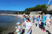 Rijeka: Akcija čišćenja plaže Ploče kojoj se pridružila gradonačelnica Rinčić