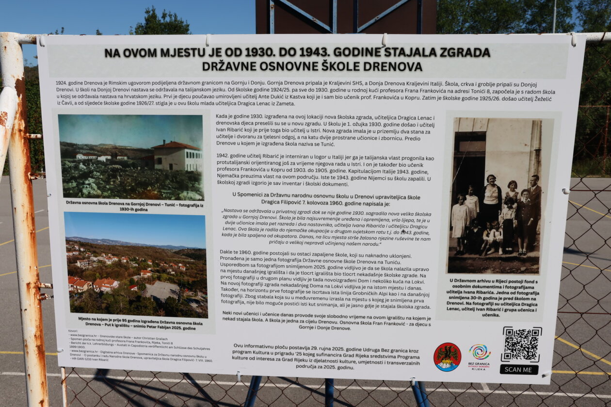 informativna-ploca-o-zgradi-nekadasnje-Drzavne-osnovne-skole-Drenova-2