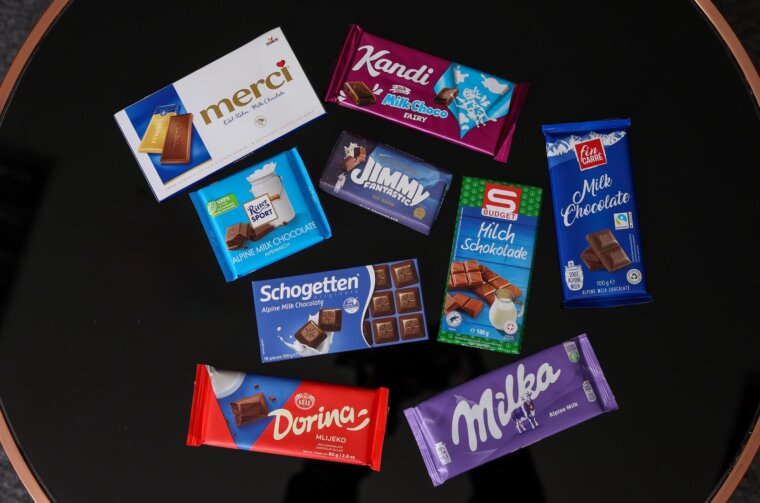 Test mliječnih čokolada Test mliječnih čokolada