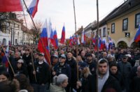 Novo Mesto: Građani pristižu na prosvjedni skup, održat će se i politički summit