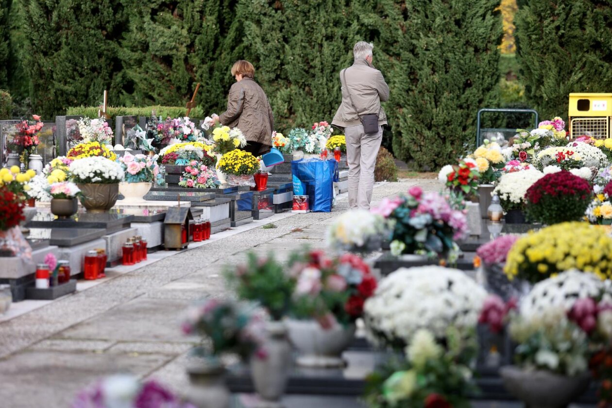 Rijeka: Građani obilaze grobove najmilijih na gradskom groblju Drenova na dan Svih svetih Rijeka: Građani obilaze grobove najmilijih na gradskom groblju Drenova na dan Svih svetih