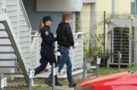 Zagreb: Privođenje osumnjičenog za požar u Vjesniku Zagreb: Privođenje osumnjičenog za požar u Vjesniku