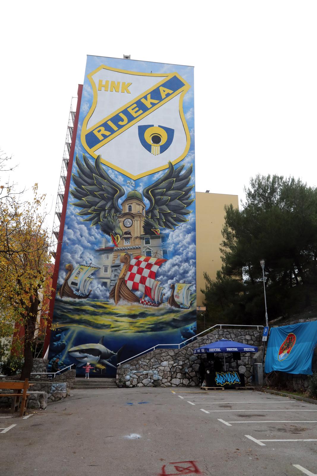 Rijeka: Svečano predstavljanje murala sa simbolima grada, Armade, HNK Rijeke i Hrvatske Rijeka: Svečano predstavljanje murala sa simbolima grada, Armade, HNK Rijeke i Hrvatske