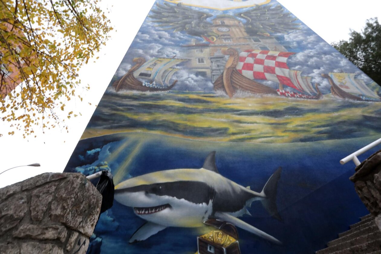 Rijeka: Svečano predstavljanje murala sa simbolima grada, Armade, HNK Rijeke i Hrvatske Rijeka: Svečano predstavljanje murala sa simbolima grada, Armade, HNK Rijeke i Hrvatske