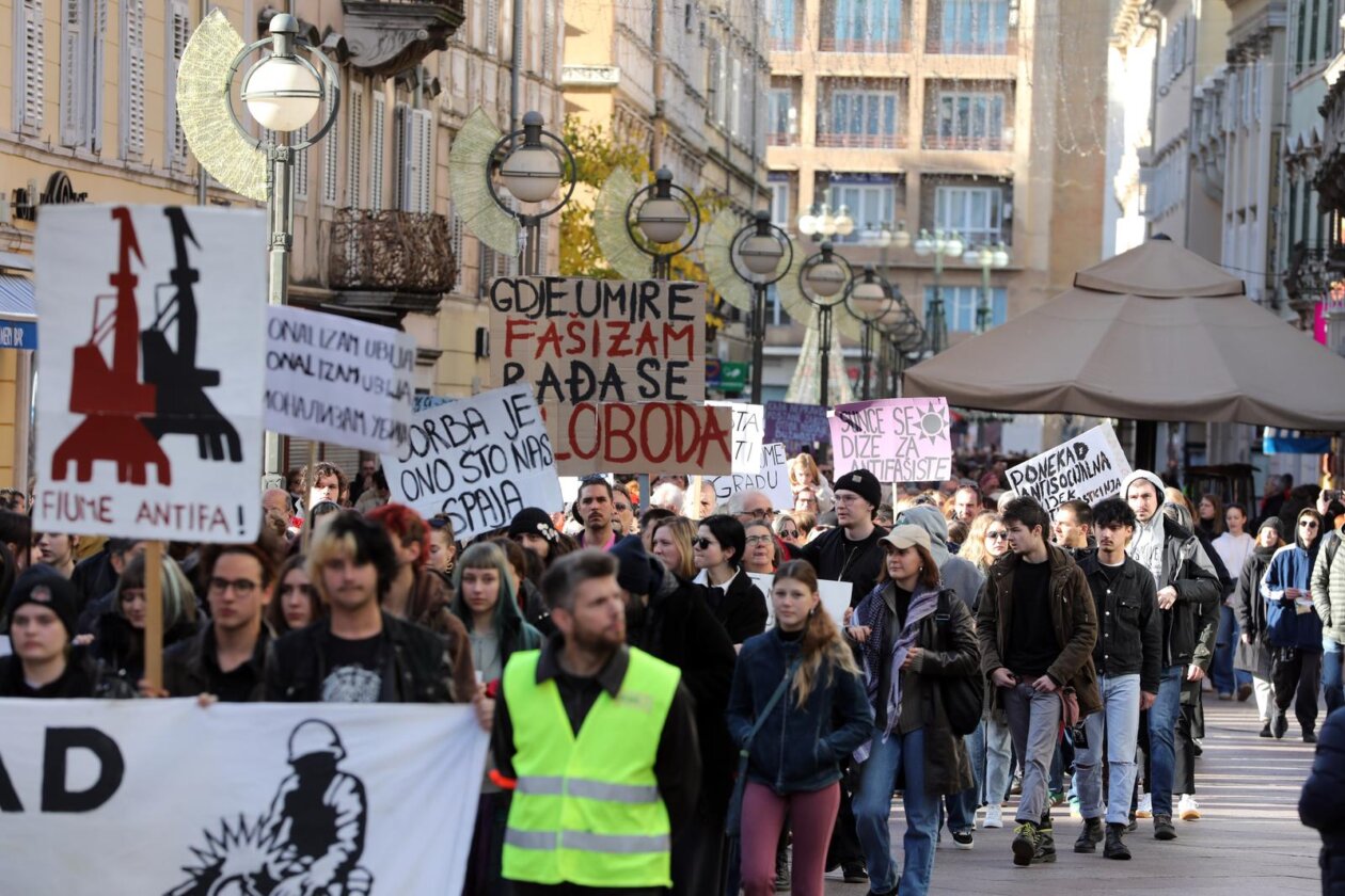 Rijeka: Prosvjedni marš Ujedinjeni protiv fašizma Rijeka: Prosvjedni marš Ujedinjeni protiv fašizma
