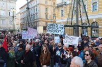 Rijeka: Prosvjedni marš Ujedinjeni protiv fašizma Rijeka: Prosvjedni marš Ujedinjeni protiv fašizma