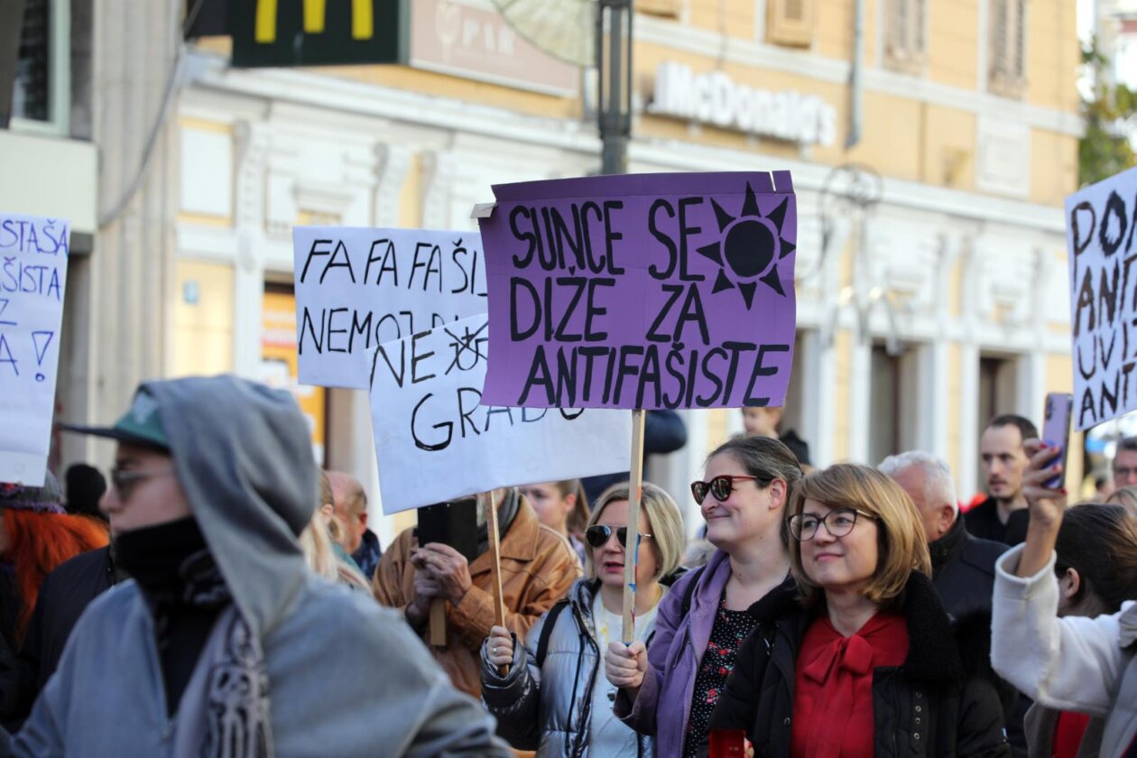 Rijeka: Prosvjedni marš Ujedinjeni protiv fašizma Rijeka: Prosvjedni marš Ujedinjeni protiv fašizma