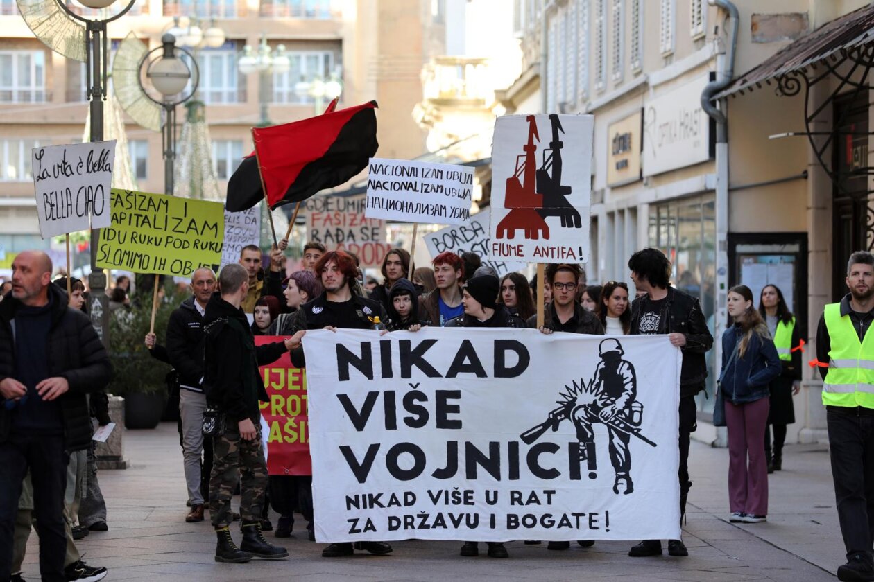 Rijeka: Prosvjedni marš Ujedinjeni protiv fašizma Rijeka: Prosvjedni marš Ujedinjeni protiv fašizma