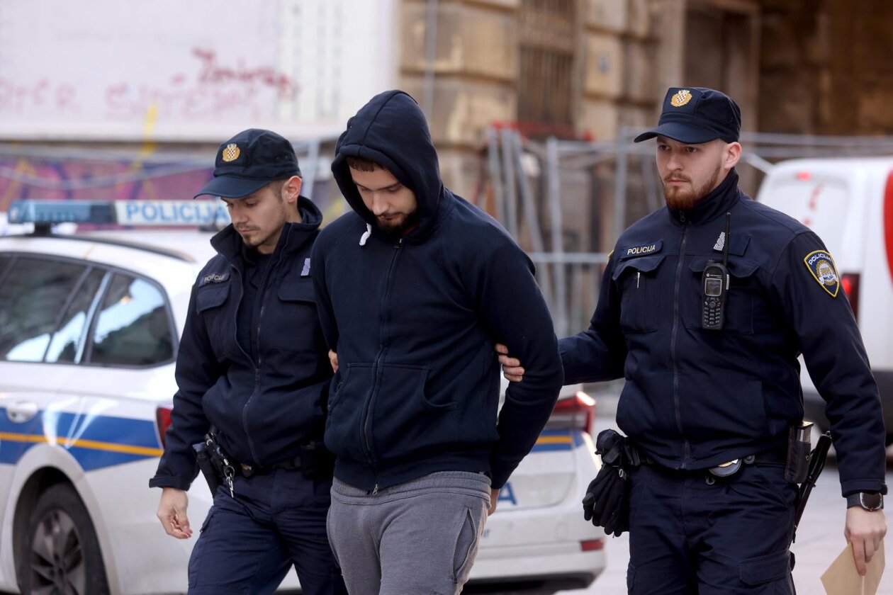 Rijeka: Privođenje Frana Brnelića, osumnjičenog za ubojstvo svoje djevojke