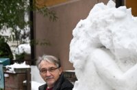 Zagreb:  Erotska skulptura od snijega