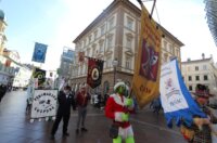 Rijeka: Parada karnevalskih zastava i predaja gradskog ključa maškarama Rijeka: Parada karnevalskih zastava i predaja gradskog ključa maškarama