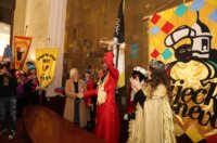 Rijeka: Parada karnevalskih zastava i predaja gradskog ključa maškarama Rijeka: Parada karnevalskih zastava i predaja gradskog ključa maškarama