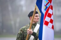 Zagreb: Svečani ispraćaj 8. hrvatskoga kontingenta u NATO-ovu aktivnost prednjih kopnenih snaga u Mađarsku Zagreb: Svečani ispraćaj 8. hrvatskoga kontingenta u NATO-ovu aktivnost prednjih kopnenih snaga u Mađarsku
