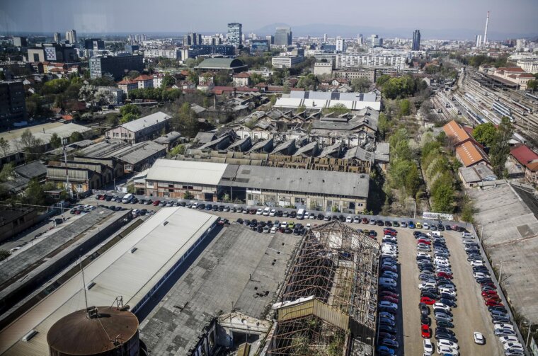 Panorama Zagreba snimljena s nebodera u Strojarskoj