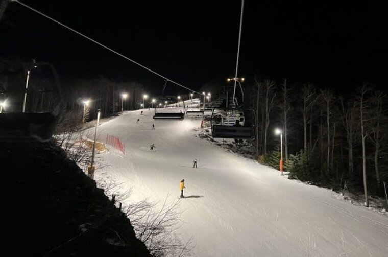 platak noćno skijanje