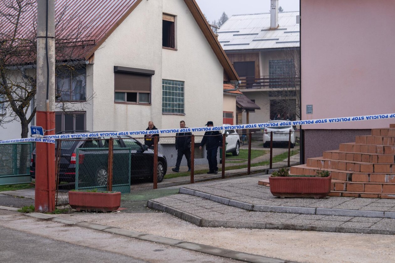 Dvostruko ubojstvo u Gospiću, očevid u tijeku
