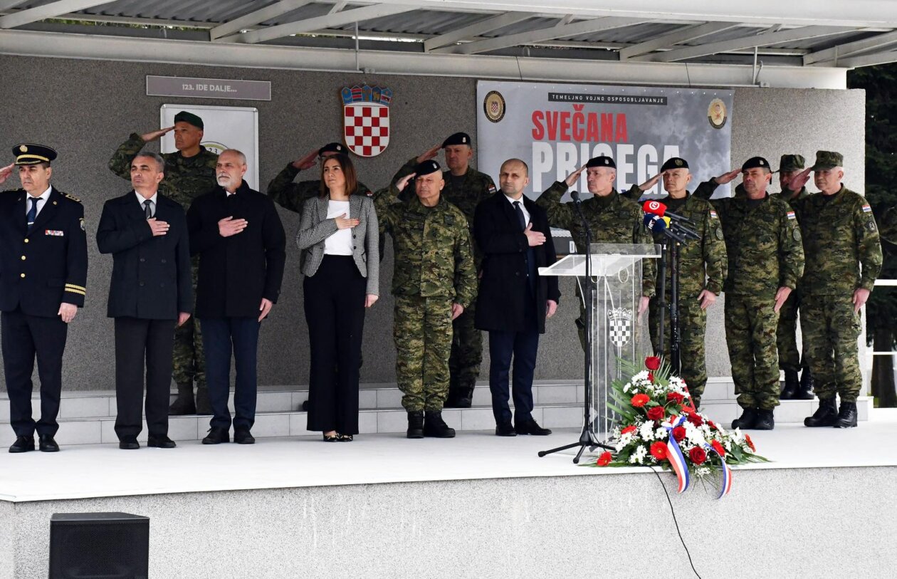 Požega: Svečana prisega ročnika na temeljnom vojnom osposobljavanju