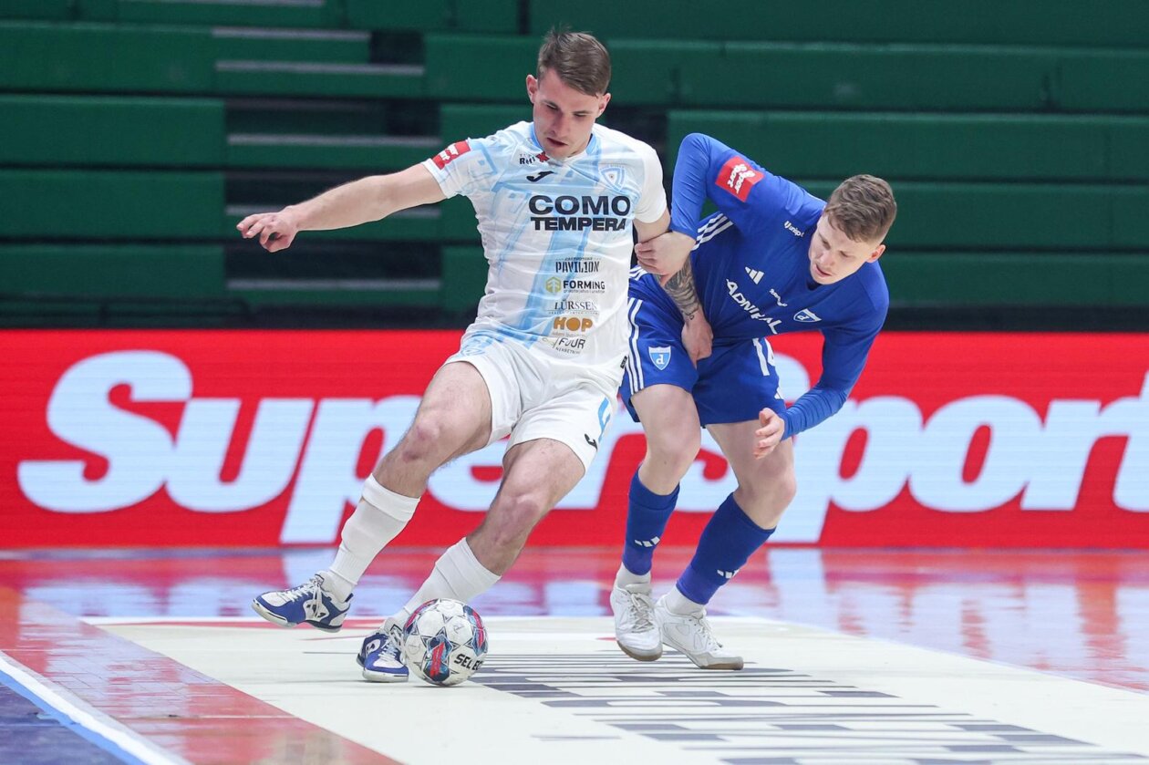 Susret Futsal Dinama i Rijeke u prvoj utakmici finala Hrvatskog malonogometnog kupa