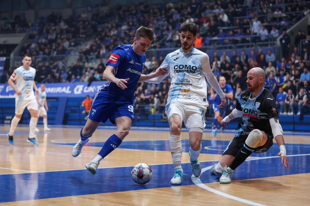 Susret Futsal Dinama i Rijeke u prvoj utakmici finala Hrvatskog malonogometnog kupa