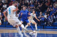 Susret Futsal Dinama i Rijeke u prvoj utakmici finala Hrvatskog malonogometnog kupa