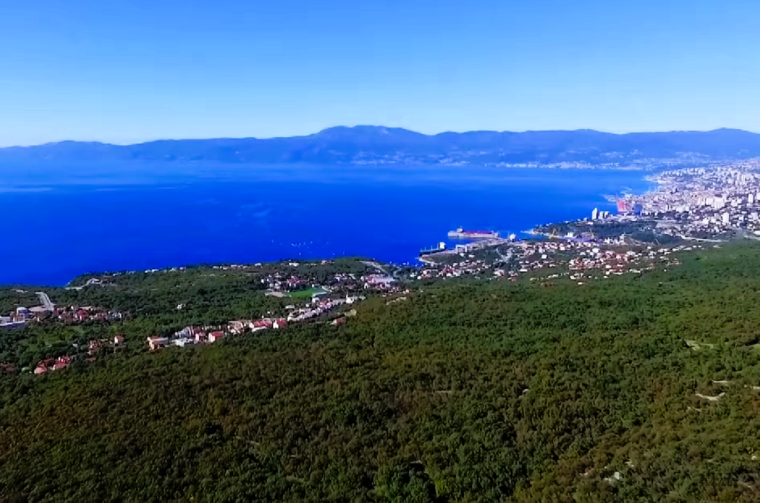 kostrena rijeka kvarner panorama kanal ri