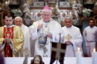 Rijeka: Riječki nadbiskup Mate Uzinić predvodio je uskršnje liturgijsko slavlje u katedrali sv. Vida