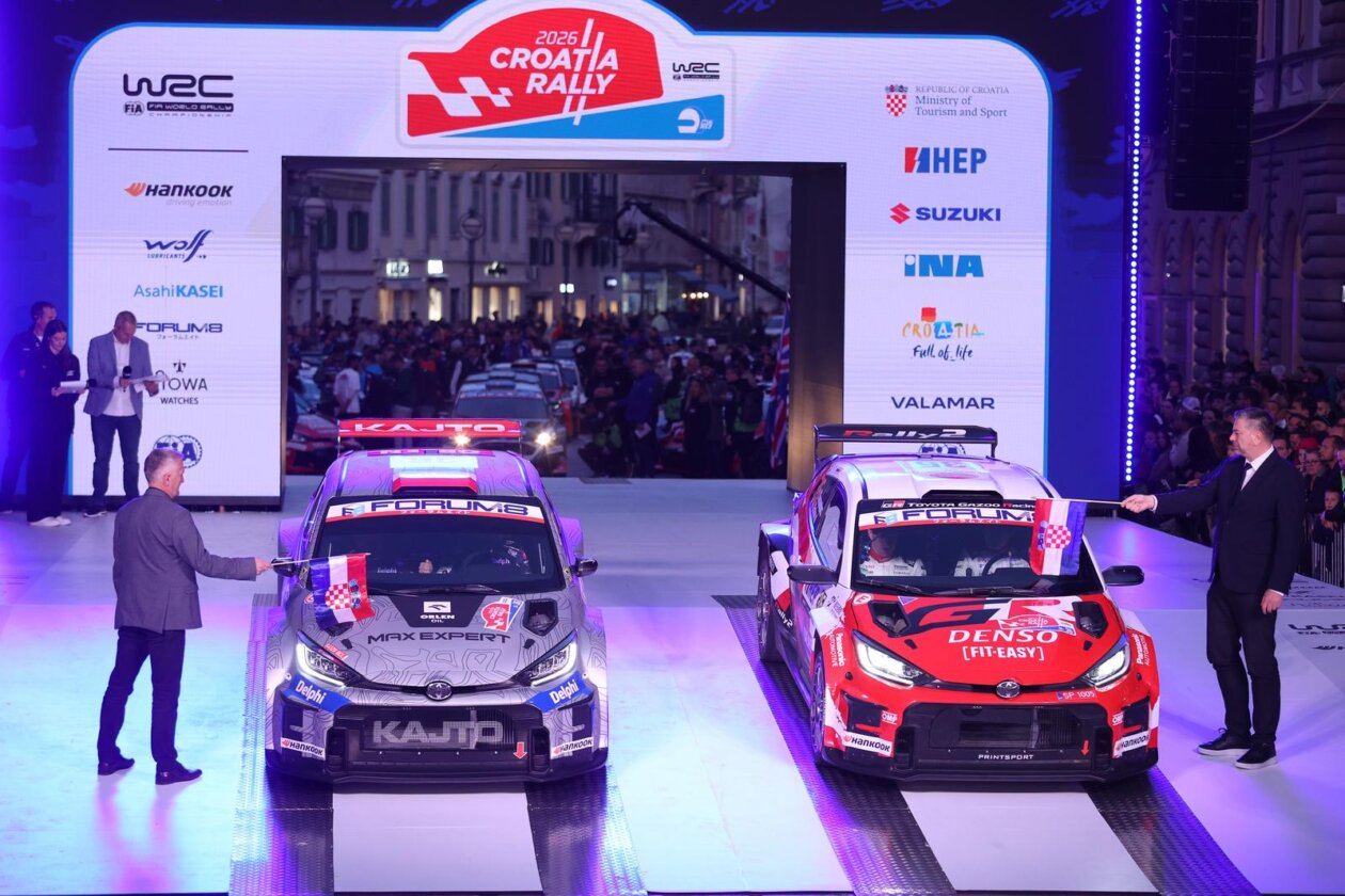 Rijeka: Ceremonijalni start WRC Croatia Rallyja 2026. Rijeka: Ceremonijalni start WRC Croatia Rallyja 2026.