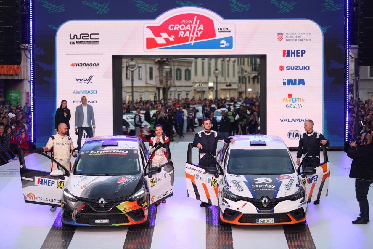 Rijeka: Ceremonijalni start WRC Croatia Rallyja 2026. Rijeka: Ceremonijalni start WRC Croatia Rallyja 2026.