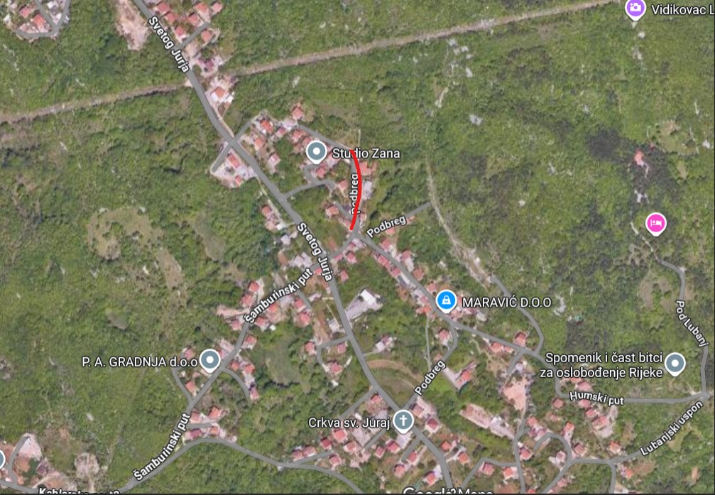 Ulica Podbreg Ulica Podbreg