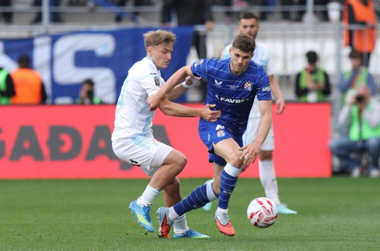 Dinamo i Rijeka u finalu Hrvatskog nogometnog kupa