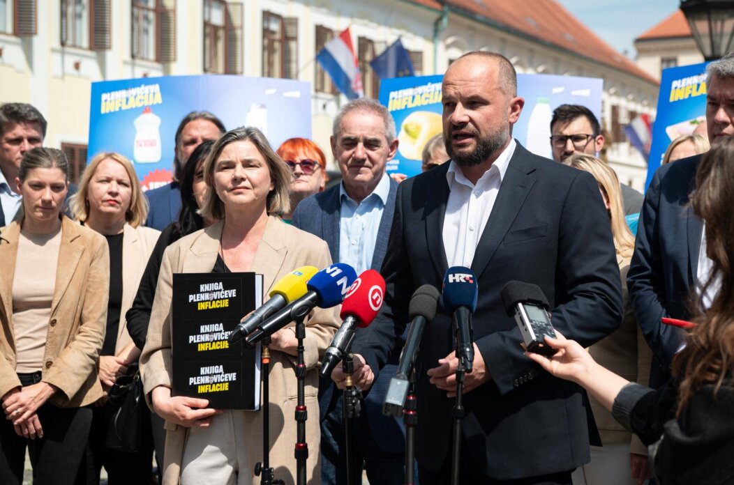 Zagreb: Najava zajedničke kampanje SDP-a i Možemo! “Plenkovićeva inflacija”