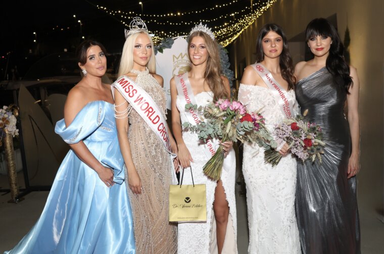 Direkcija Miss Hrvatske Ivana Delač i Iva Kontek, Ema Helena Vičar, Miss Erin Panić, prva pratilja Noell Stjepanović, Direkcija Miss Hrvatske Ivana Delač i Iva Kontek, Ema Helena Vičar, Miss Erin Panić, prva pratilja Noell Stjepanović,