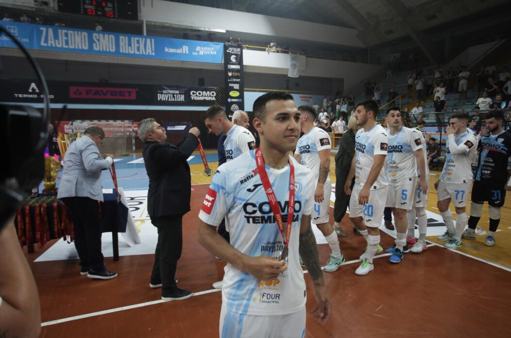 Rijeka: Slavlje igrača Olmissuma nakon osvojenog prvenstva