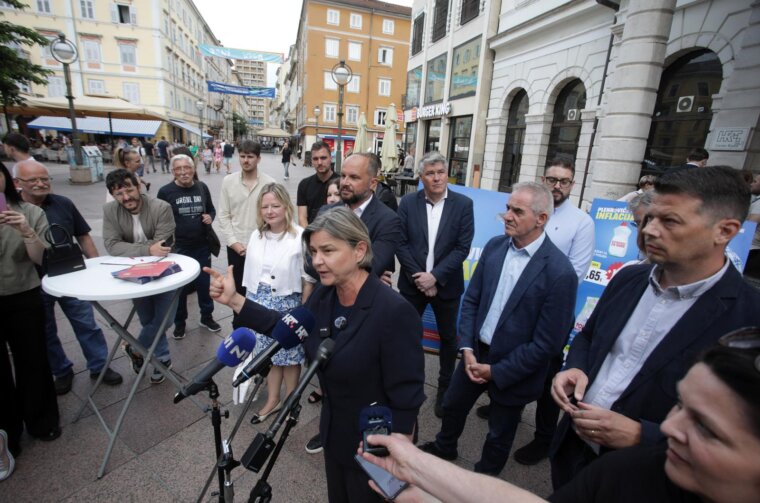 Rijeka: Konferencija SDP i Možemo! povodom kampanje “Plenkovićeva inflacija”