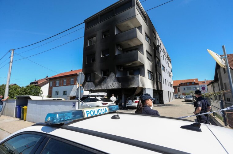 U Velikoj Gorici izgorjela dva Lamborghinija, stambena zgrada i druga vozila
