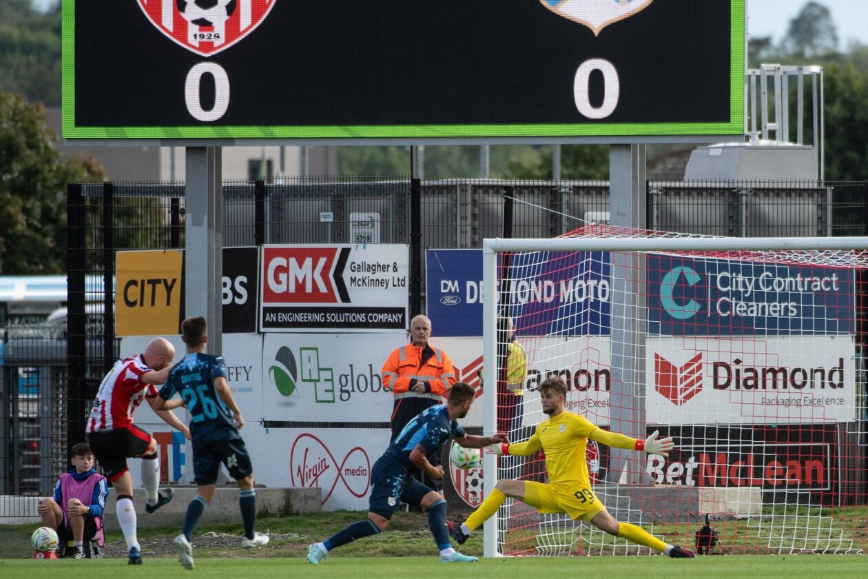 Derry, Sjeverna Irska – Utakmica 2. kola kvalifikacija UEFA Konferencijske lige HNK Rijeke protiv Derry Cityja Derry, Sjeverna Irska – Utakmica 2. kola kvalifikacija UEFA Konferencijske lige HNK Rijeke protiv Derry Cityja