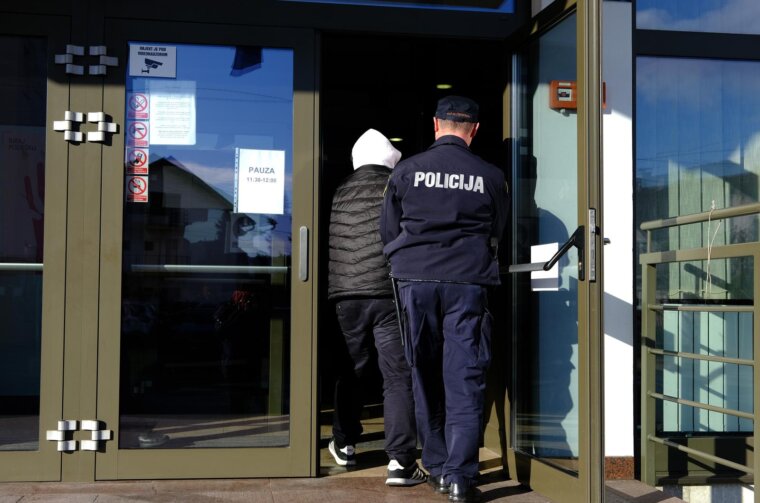 Velika Gorica: Privođenje Josipa Medarića Čube Velika Gorica: Privođenje Josipa Medarića Čube