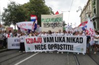 Veliki prosvjed u Zagrebu zbog zagađenja i opasnog otpada u Lici Veliki prosvjed u Zagrebu zbog zagađenja i opasnog otpada u Lici