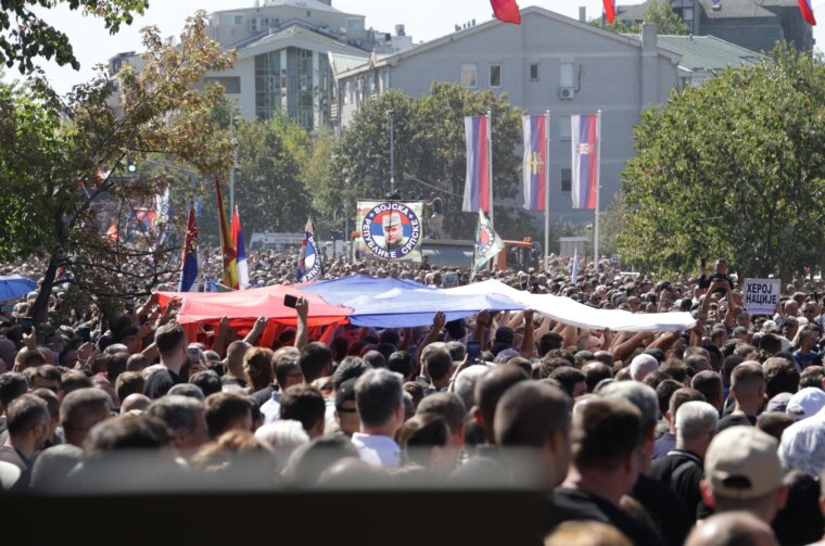 Beograd: Sprovod ratnog zločinca Ratka Mladića
