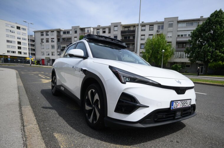 Zagreb: Vožnja robotaksijem hrvatske tvrtke Verne