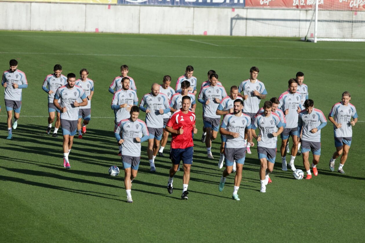 Rijeka: Hrvatski nogometni reprezetativci odradili trening
