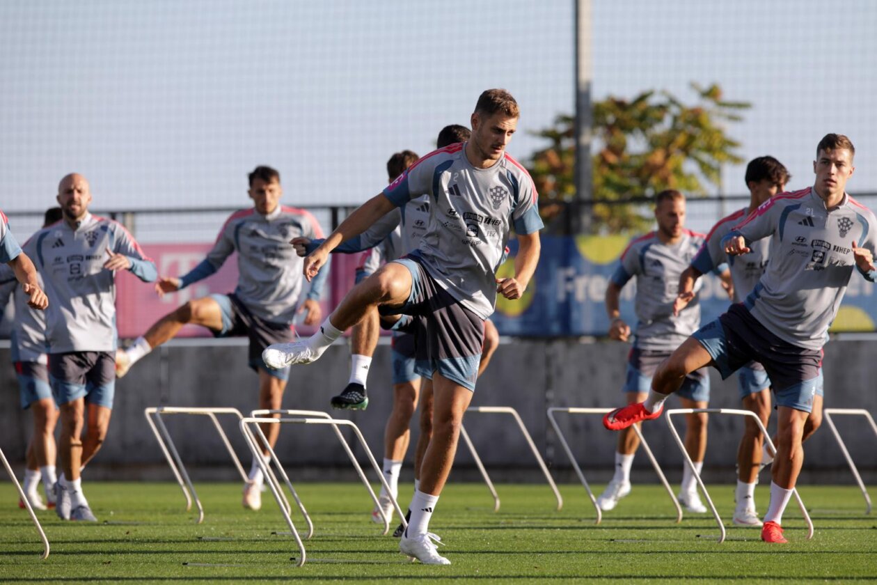 Rijeka: Hrvatski nogometni reprezetativci odradili trening