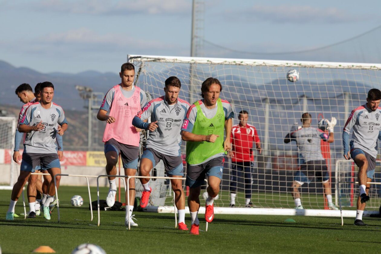 Rijeka: Hrvatski nogometni reprezetativci odradili trening