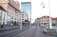 Zagreb: Počeo štrajk ZET-a, Trg prazan kao za vrijeme korone
