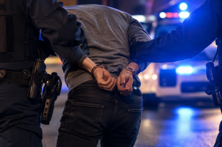 Cinematic Nighttime Arrest Scene