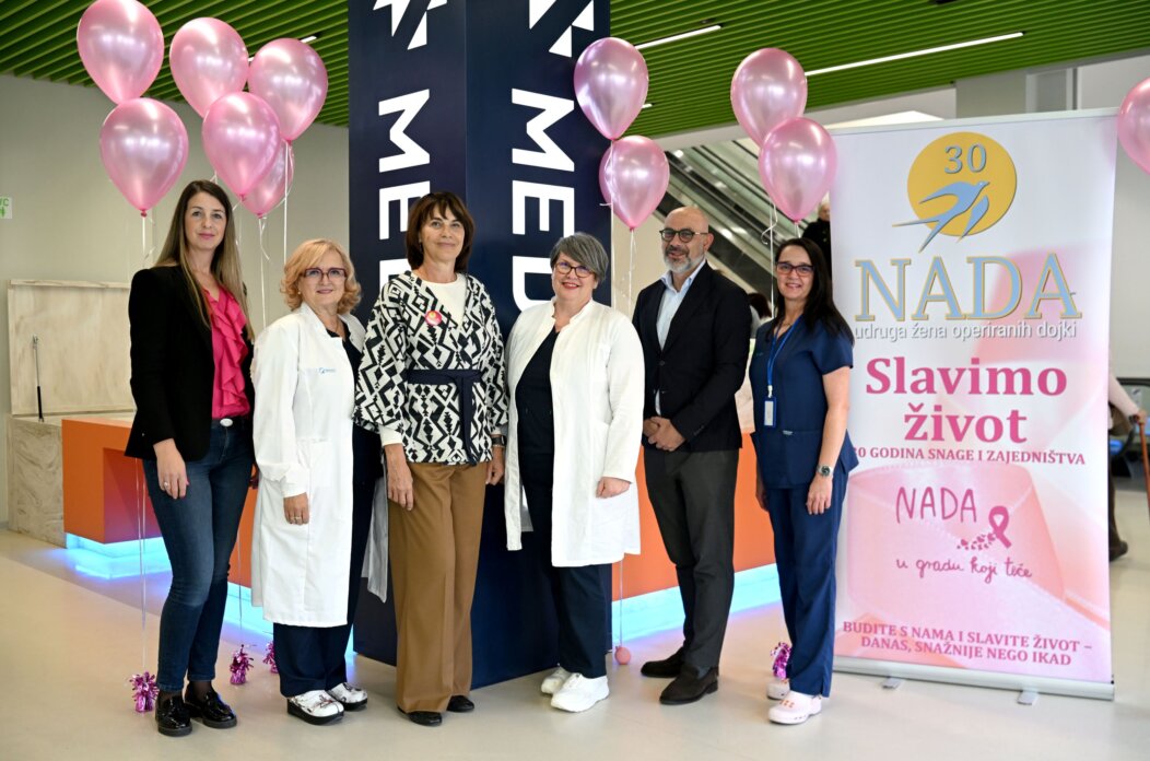 Dijana Glavić, doc.prim.dr.sc. Ines Strenja, dr.sc. Inka Miškulin predsjednica udruge Nada, dr. Katarina Popović, Marko Slemenšek i Irena Miholjević iz SB Medico Dijana Glavić, doc.prim.dr.sc. Ines Strenja, dr.sc. Inka Miškulin predsjednica udruge Nada, dr. Katarina Popović, Marko Slemenšek i Irena Miholjević iz SB Medico
