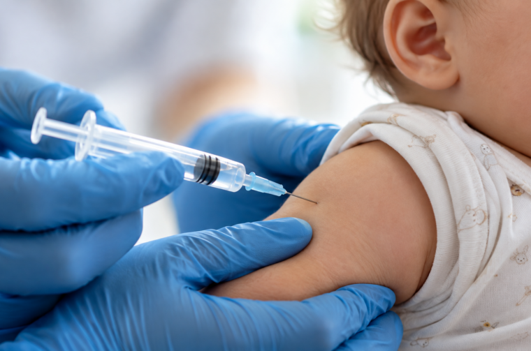 Infant Vaccination Close-Up Infant Vaccination Close-Up