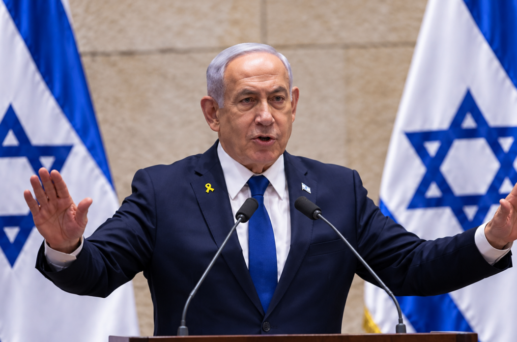 Israeli Leader Addressing the Nation